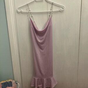 Dollskill Horoscopez Lavender Ruffle Dress w Pearl Detailing